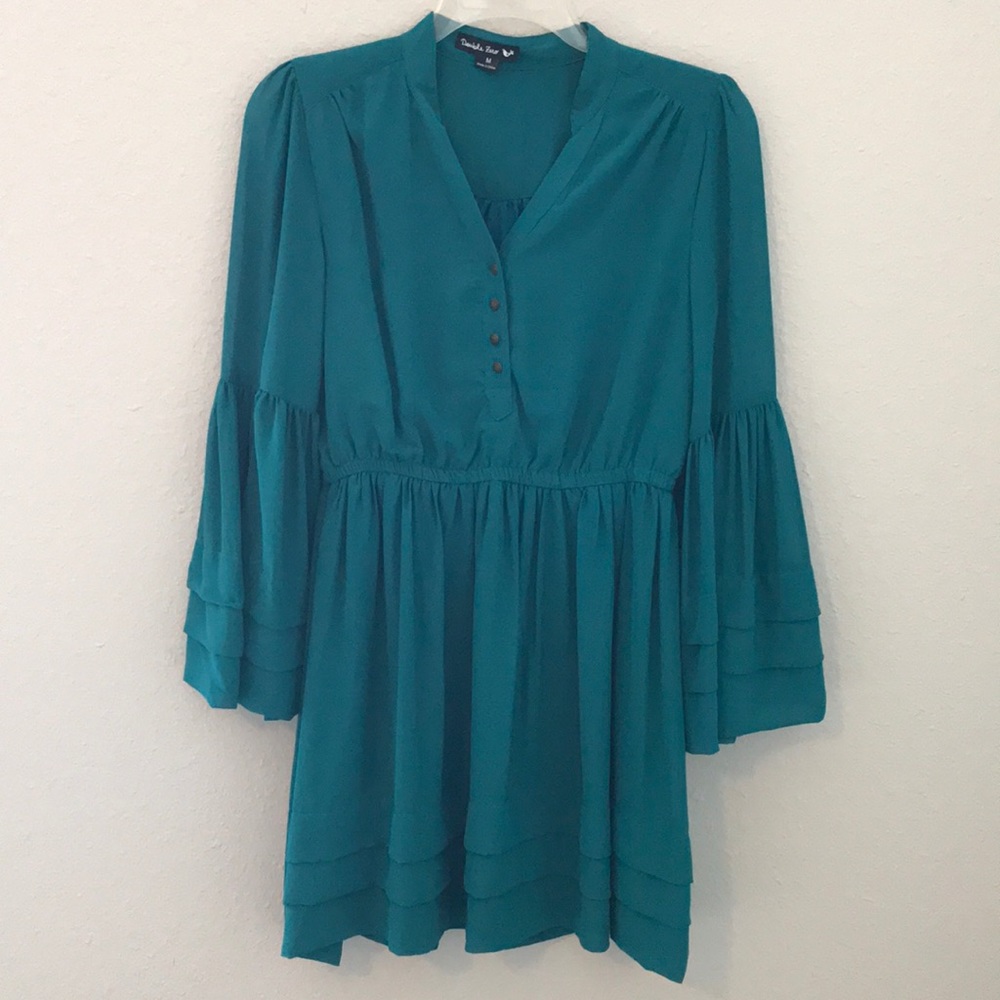 Turquoise mini dress